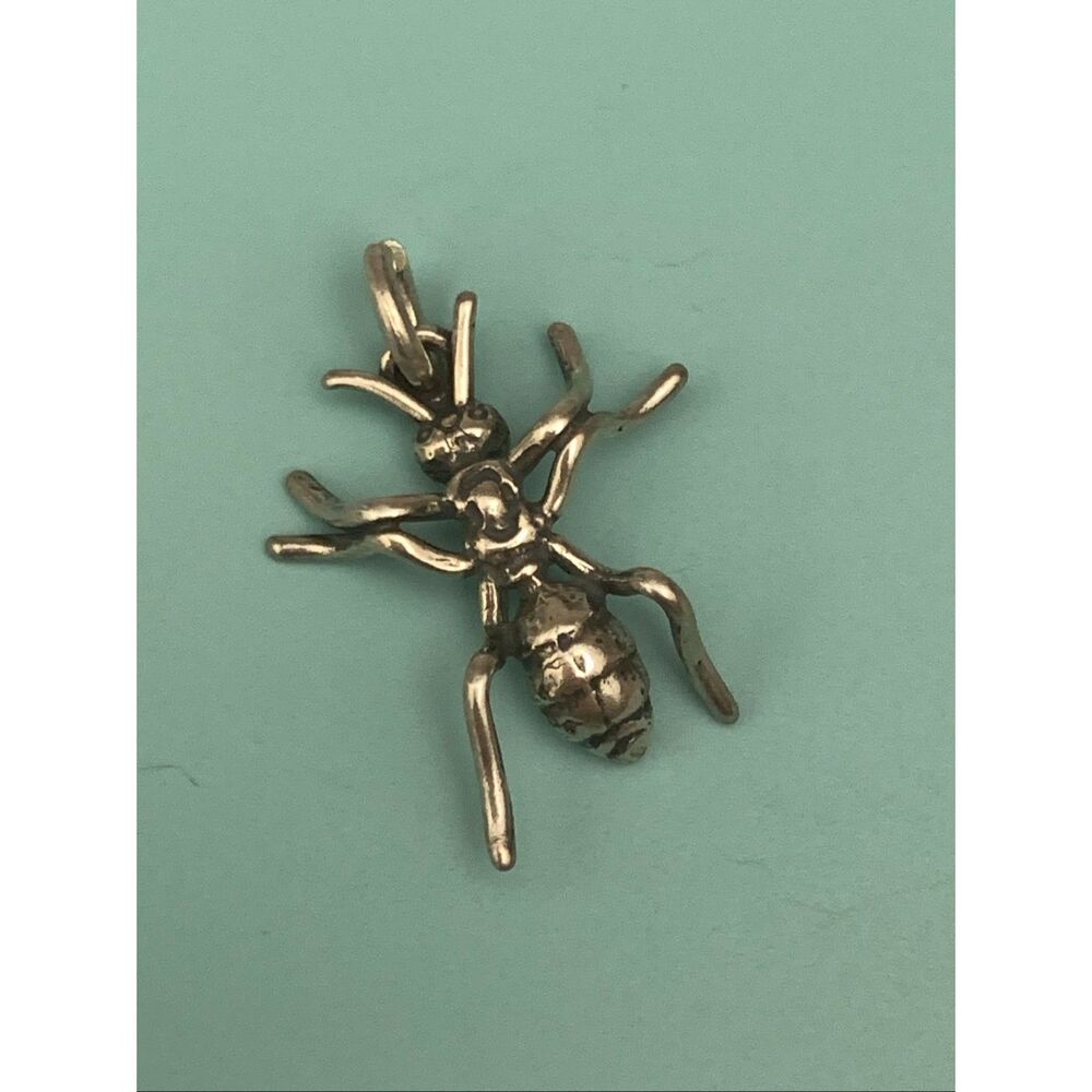 .925 Bug Ant Sterling Silver Jewelry Charm #garden #insects